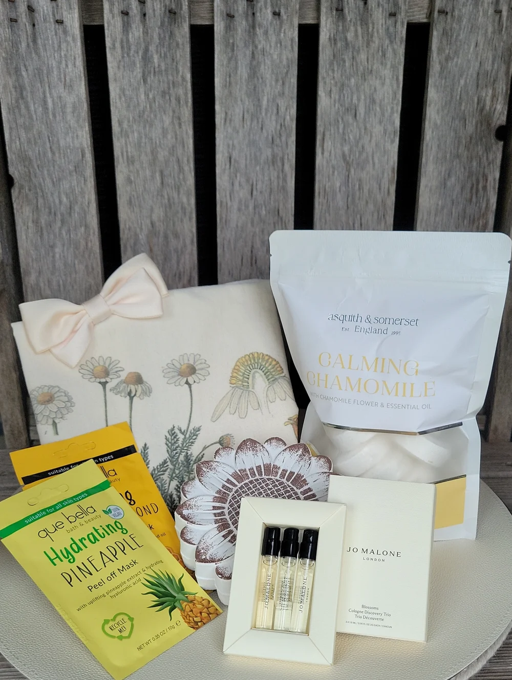 Asquith & Somerset Calming Chamomile Floral Spa Gift Set — Multi Item Bundle